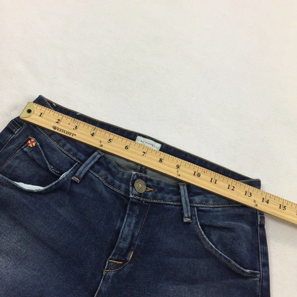 Hudson Bacara Crop Straight Leg Cuffed Jeans Size 26 Blue Denim Cropped - Picture 8 of 10